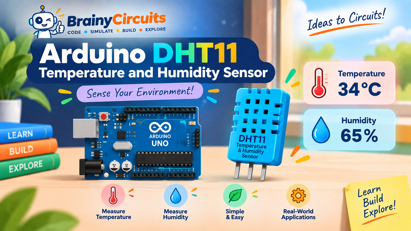 Arduino DHT11 Temperature and Humidity Sensor
