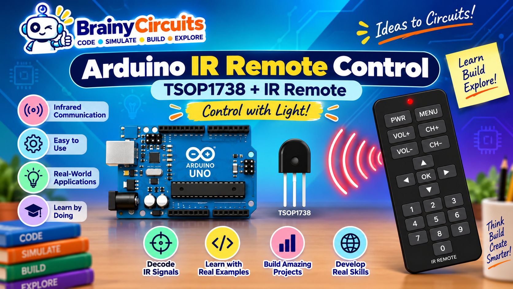 Arduino IR Remote Control with TSOP1738